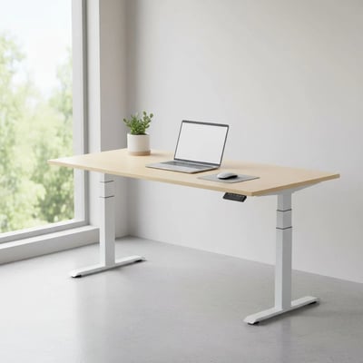 Höhenverstellbarer Schreibtisch Elevate Plus Rechteckform - GEM-ELEVATE-PLUS-R