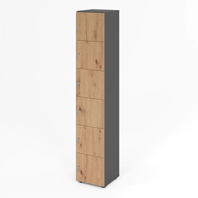 Schließfachschrank Profi 6 OH 6 Fächer - HBA-264L6