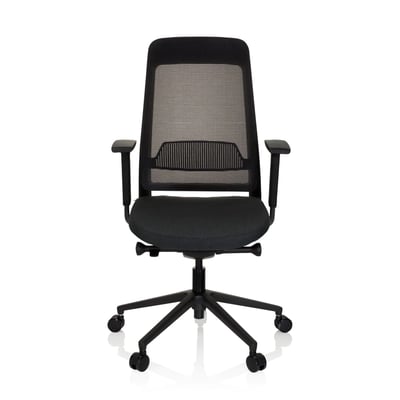 Bürostuhl Drehstuhl CHIARO T1 BLACK Netzstoff Stoff schwarz - HJH-790000