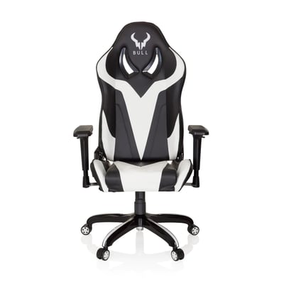 Gaming Stuhl Bürostuhl PROMOTER I Kunstleder schwarz weiß - HJH-729262