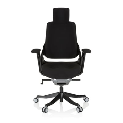 Bürostuhl Drehstuhl SPEKTRE BLACK Stoff schwarz - HJH-640360