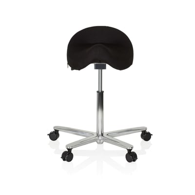 Arbeitstuhl Arbeitshocker MOVE-TEC 3D PRO I Sattel schwarz - HJH-608911