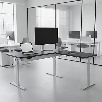 Höhenverstellbarer Schreibtisch Move 4 Premium Eckform - KMA-MV4PE