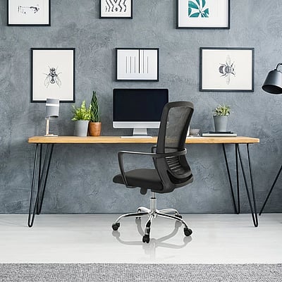 Bürostuhl Drehstuhl STAR-TEC S Netz Stoff schwarz - HJH-719253