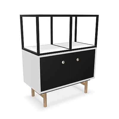 Bridge Schubladenschrank mit 2 Schubladen inkl. Regaltop - BIS-BRH0804DRWISF
