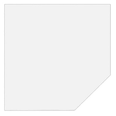 Tischplatte Trapezform mit Stützfuß - HBA-HT12