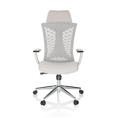 Bürostuhl Drehstuhl FALEO W Netzstoff Stoff grau - HJH-751012