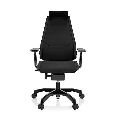 Bürostuhl Drehstuhl GENIDIA BLACK Stoff schwarz - hjh-652849