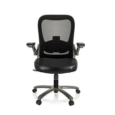 Schwerlaststuhl Bürostuhl INSTRUCTOR T I Titan XXL Netzstoff Kunstleder schwarz - HJH-691000
