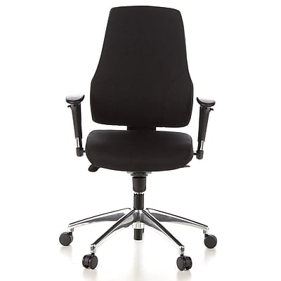 Bürostuhl Drehstuhl PRO-TEC 200 Stoff Alu poliert - HJH-PRO-TEC-200