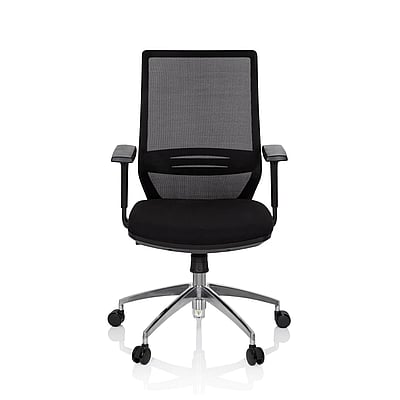Bürostuhl Drehstuhl PROFONDO Netzstoff Stoff schwarz - HJH-820013