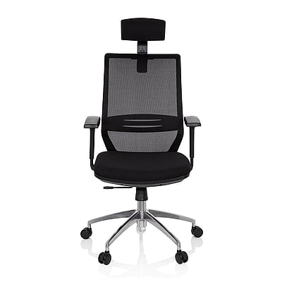 Bürostuhl Drehstuhl PROFONDO PRO Netzstoff Stoff schwarz - hjh-820017