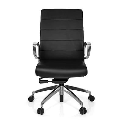 Bürostuhl PROVIDER Kunstleder schwarz - hjh-720057