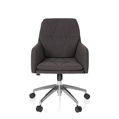 Bürostuhl Drehstuhl SHAKE 350 Stoff dunkelgrau - hjh-670946