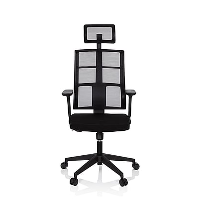 Bürostuhl Drehstuhl SPINIO PRO Netzstoff Stoff schwarz - hjh-810029