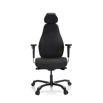 Arbeitsstuhl Chefsessel RESISTIO XXL Stoff schwarz - hjh-608917