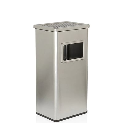 Standaschenbecher Aschenbecher CLEAN I Edelstahloptik - HJH-741000