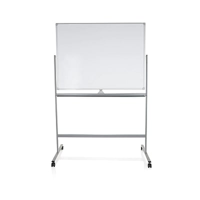 Whiteboard Wendetafel MULTIBOARD I magnetisch weiß silber - HJH-830036