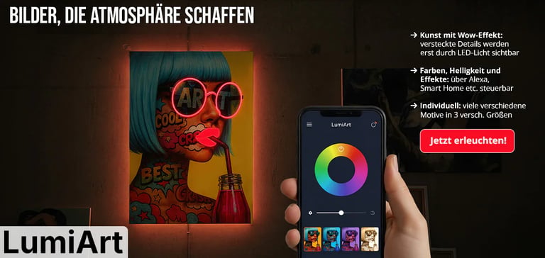 LED-Wandbilder von LumiArt